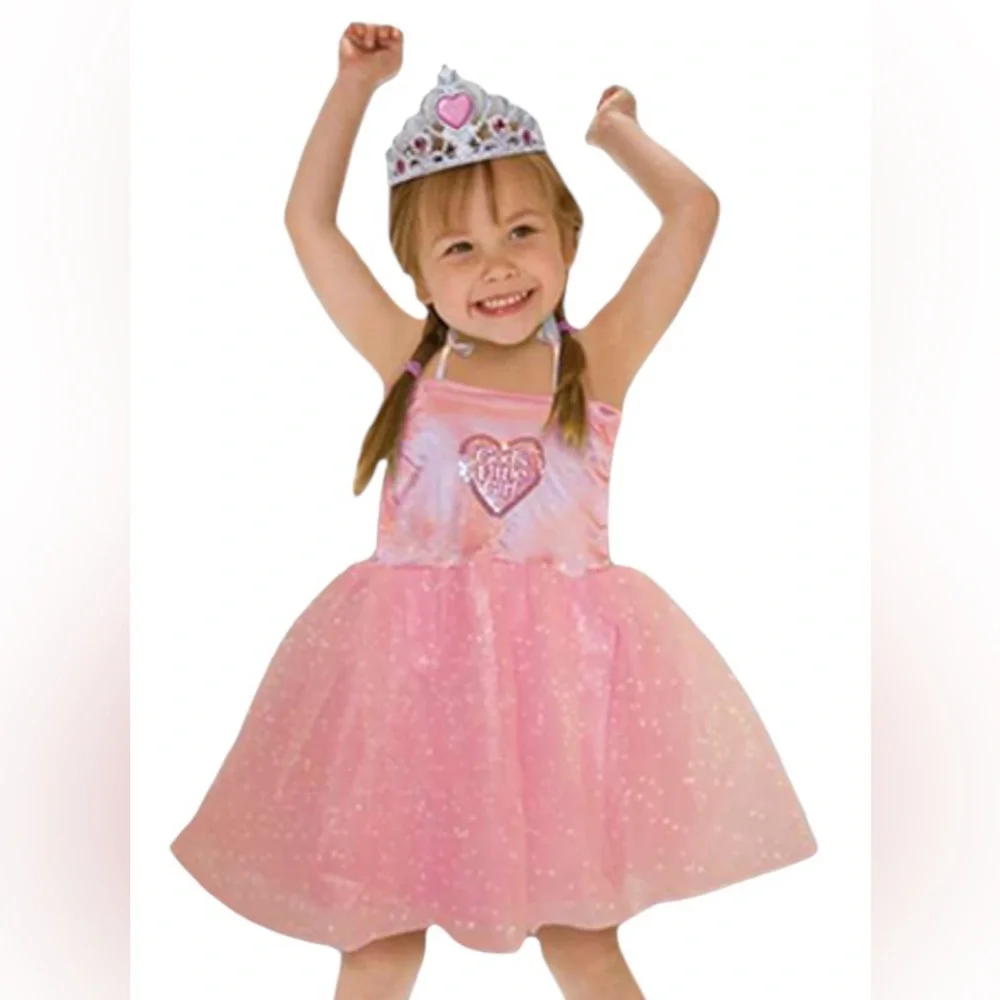 Veggie Tales God's Little Girl Pink Princess Dress Halloween Costume Size 2-4
